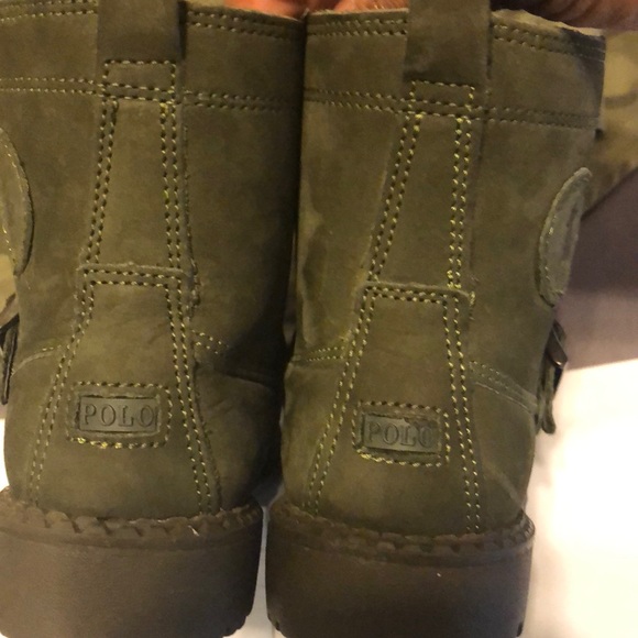 Toddler Olive Green Polo Boots! - Picture 3 of 4